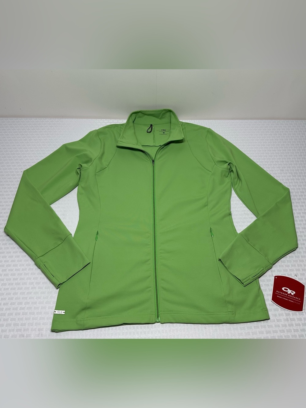NWT! Outdoor Research Green Astral Jacket Women's L Full Zip Active Stretch NEW!